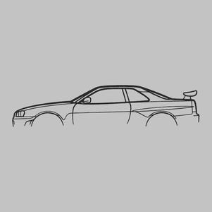 Nissan GTR R34 silhouette