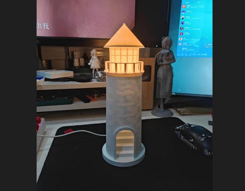 Night light Ambient light Lighthouse castle Night light