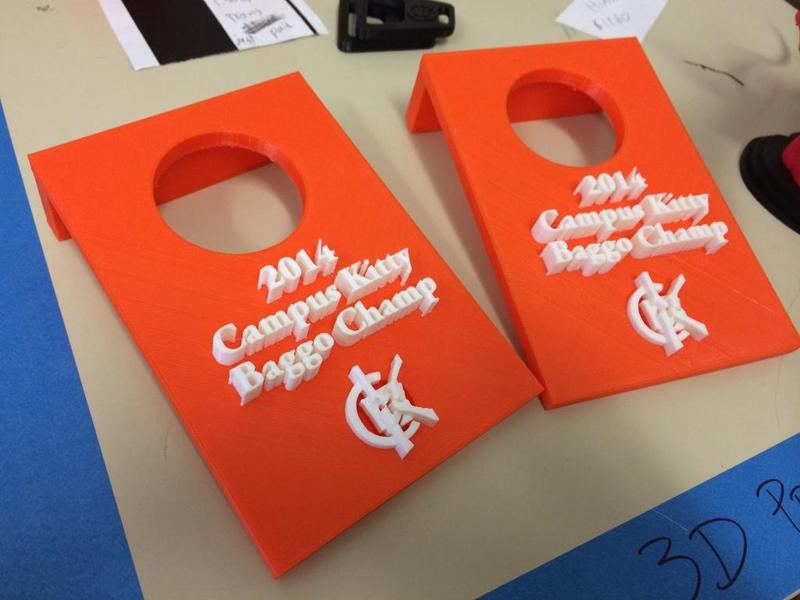 Hendrix College Campus Kitty 2014 Baggo Tournament Trophy