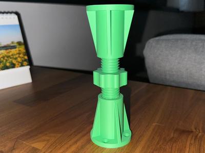 Double side height - adjustable leg