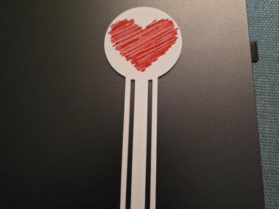 Valentine's Day Heart Bookmark