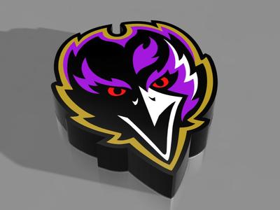 Baltimore Raven Front Face Lightbox