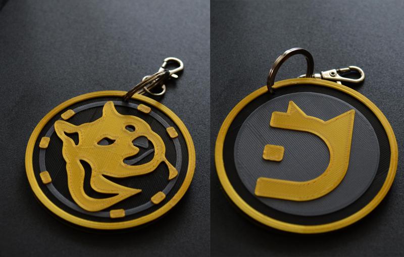 Crypto Keychain/Keyring Doge