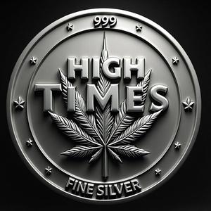 999 high times fine silver coin token wall art