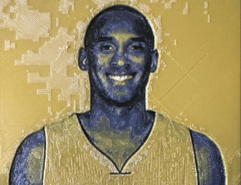 Kobe Bryant 3D Printed Photo hueforge