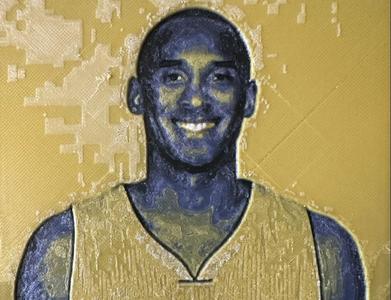 Kobe Bryant 3D Printed Photo hueforge