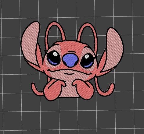 Angela Angel lilo and stitch Stitch Angela Angel Key ring