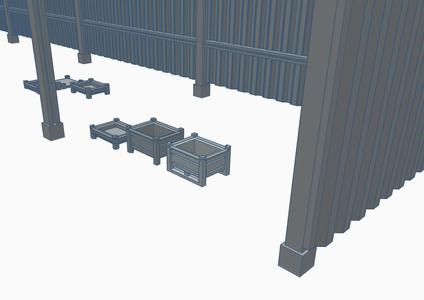 Version 3 Solid-wall stacking container G-gauge, Gauge 1, Gauge 0, Gauge H0, 1:16, Gauge TT