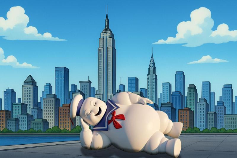 Stay Puft lying down