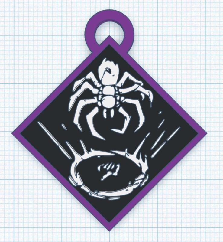 Keychain Dead By Daylight - Invocation: Weaving Spiders