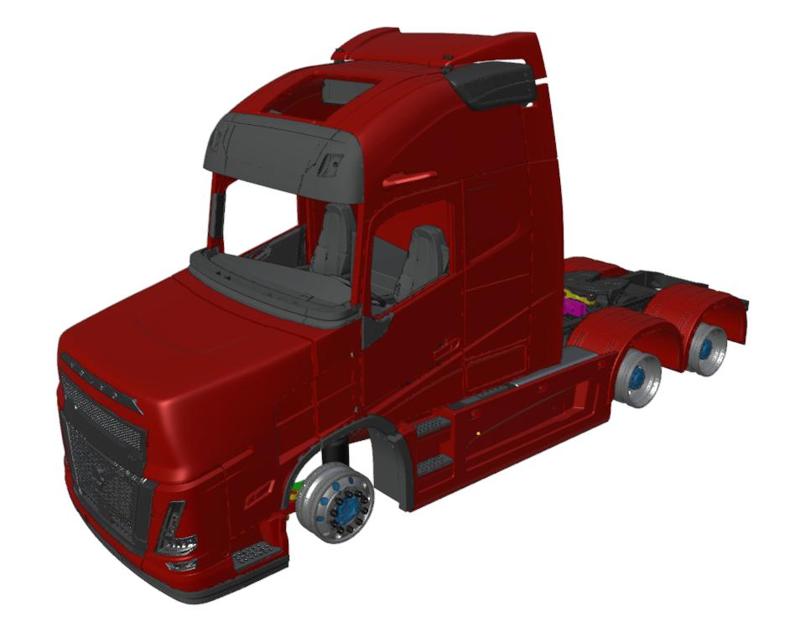 1/14 VOLVO FH AERO T-CAB NEW WITH CHASSIS