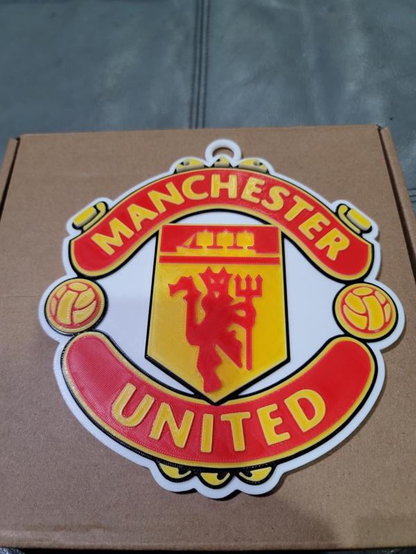 MANCHESTER UNITED w/ loop 3D Logo 180mm series
