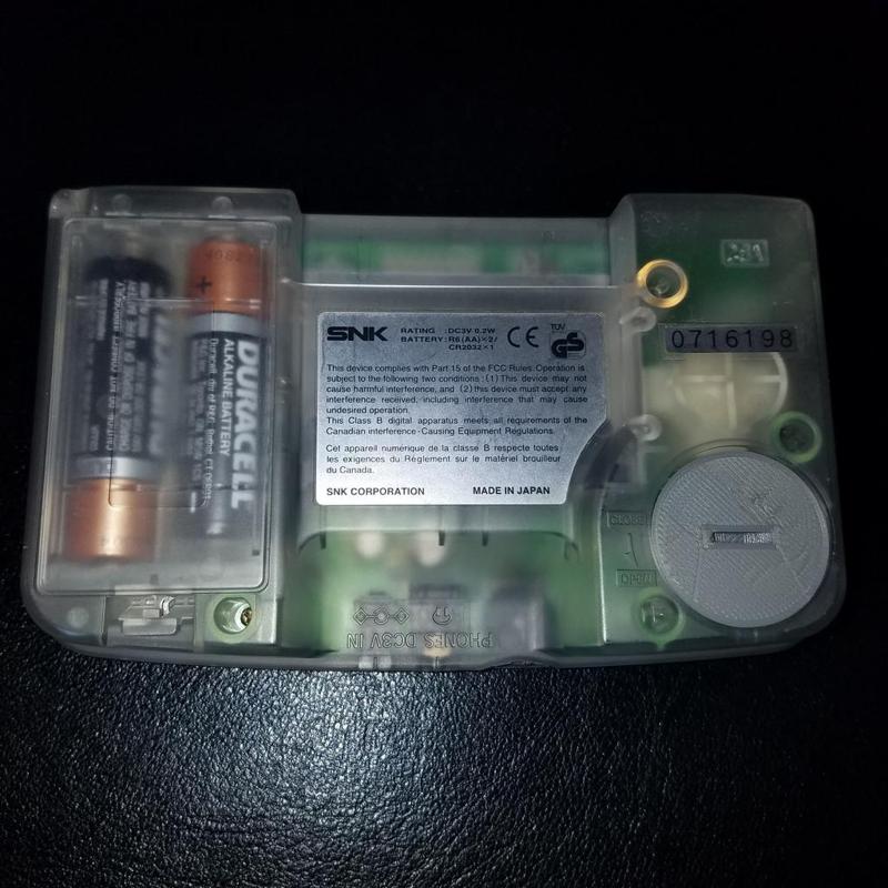 Neo Geo Pocket Color CR2032 Coin Cell Battery Cover