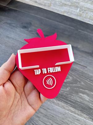 Strawberry NFC Business Card Holder