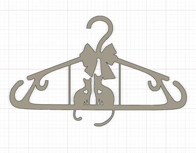 Clothes Hangers Cat Love