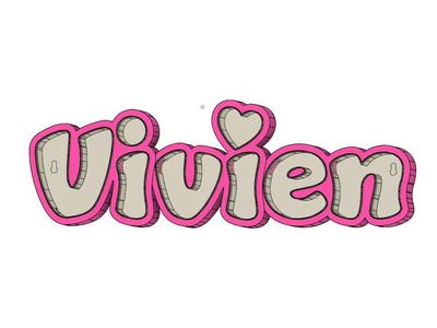 LED Name Lamp Vivien