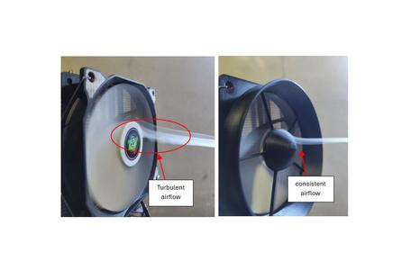 120mm PC Fan Shroud for CPU-Cooler or radiator fans (Stackable, Noise Reduction & Airflow Optimized))