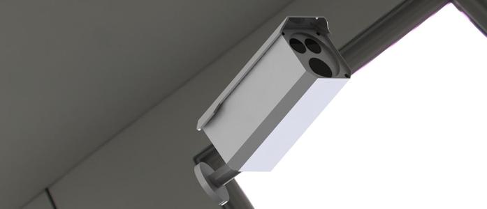 CCTV Camera Assembly (Three-Part Model)