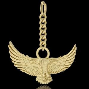 Key holder chain printable 3D model eagle