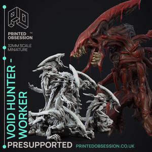 Void Hunter - Worker - Creatures from Behind the Veil - PRESUPPORTED - Illustrated and Stats - 32mm scale
