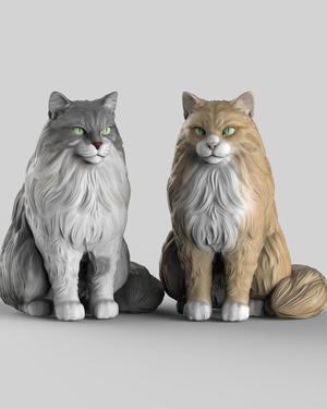 Realistic Fat Cat / Persian