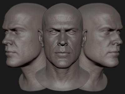 Chris Hemsworth likeness sculpt 3D model