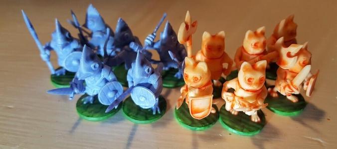 Woodland Warriors: cats and birds