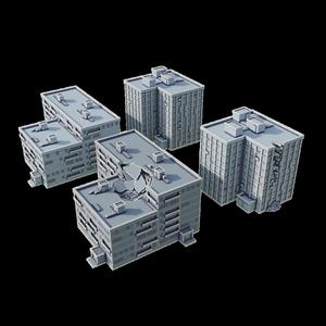 Stygian prefectur - 6mm scifi buildings