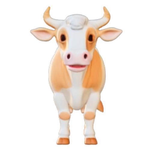 Cute Cartoon Cow