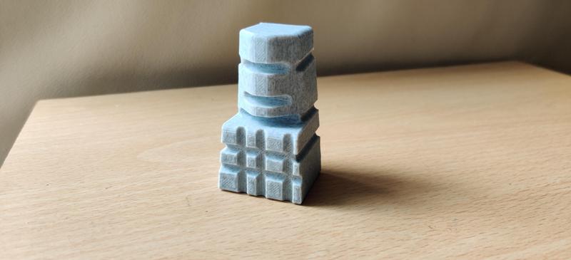 Vintage Marble Pawn Chess Piece