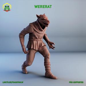 Wererat - STL - RPG MINIATURE