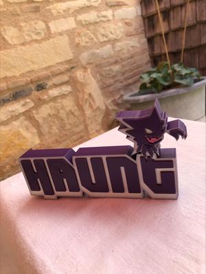Haunter pokémon spectrum logo figurine
