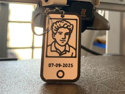 Saint Carlo Acutis Keychain