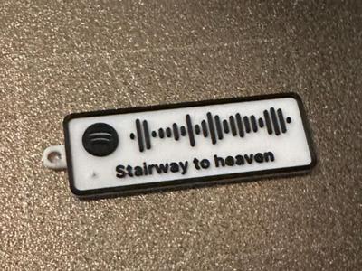 Spotify Code - Stairway to heaven Keychain