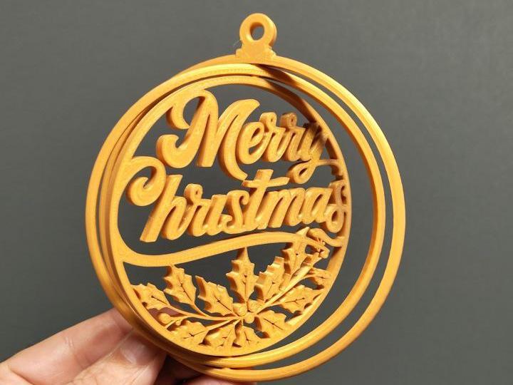 Merry christmas gyroball ornamnet