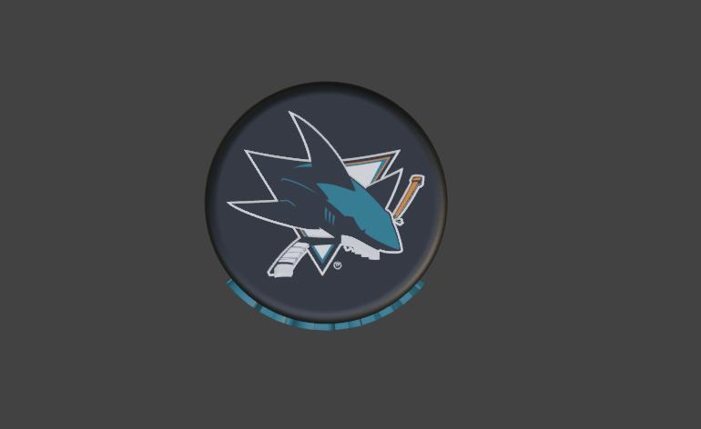 San Jose Sharks Hockey Puck