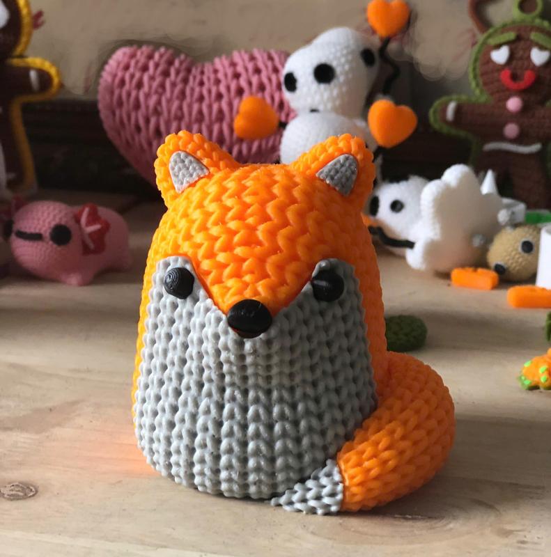 Cute Fox Knitted Crochet