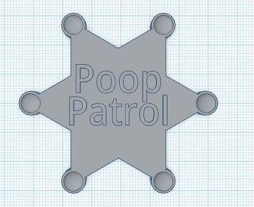 Poop Patrol Badge