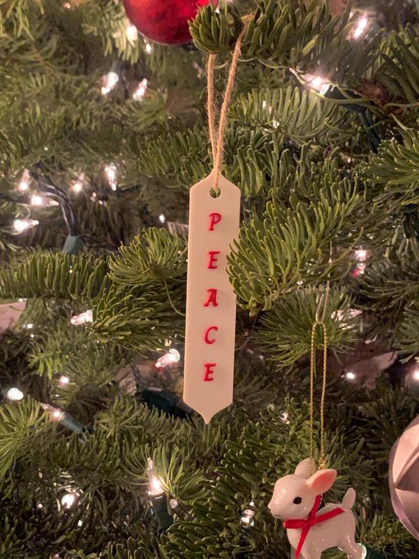 Christmas ornament set - Peace