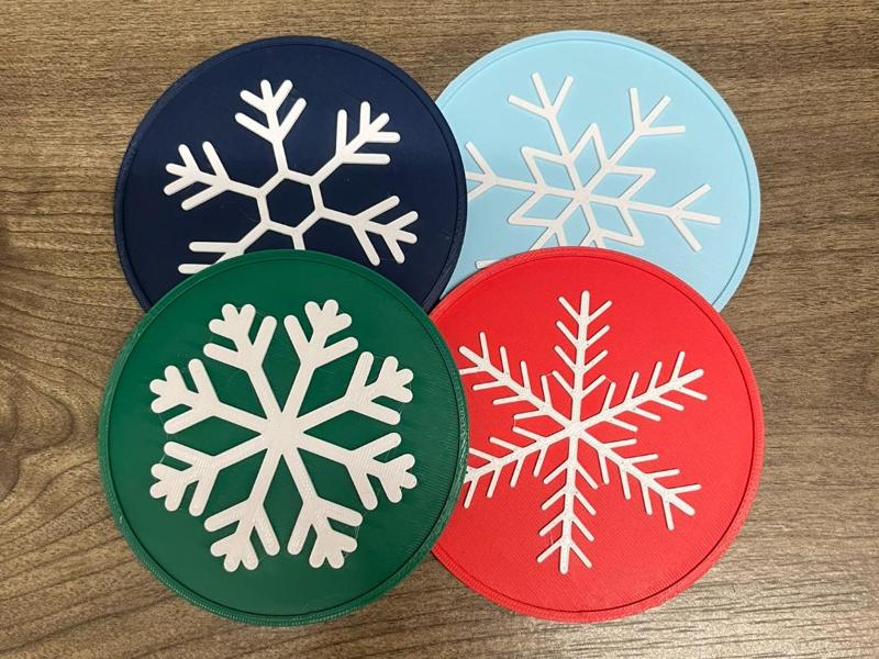 Snowflake Coasters