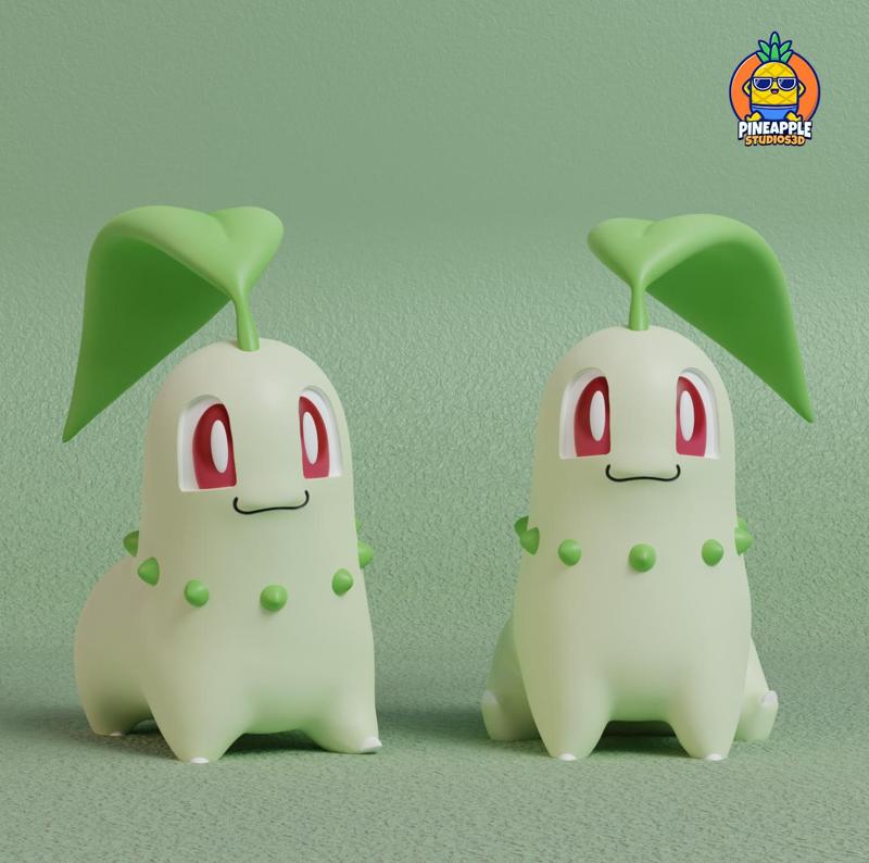 Pokemon - Chikorita with 2 poses