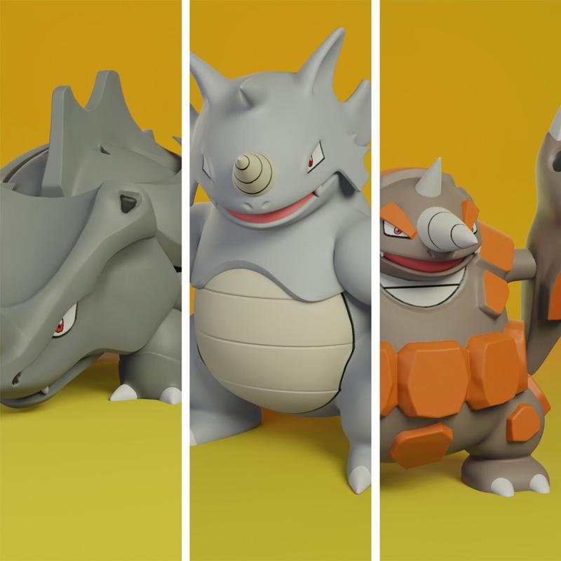 pokemon rhyhorn evolution pack
