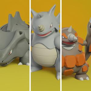 pokemon rhyhorn evolution pack