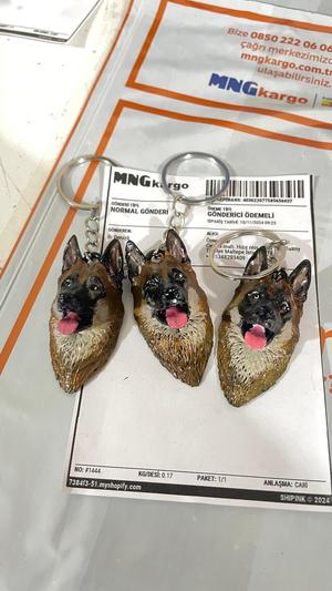 German Shepherd Dog STL – 3D Printable Keychain or Figurine Model