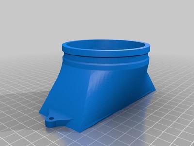 K40 Laser cutter 3" / 80mm fume extraction adapter