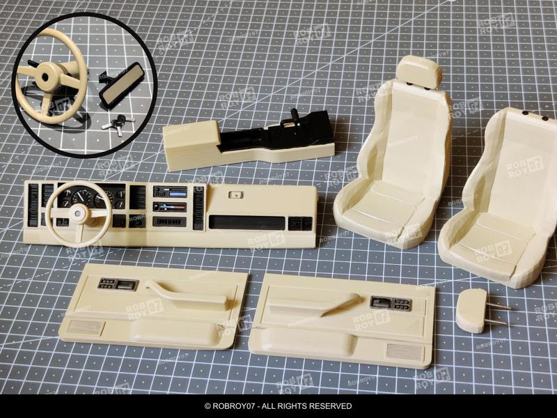 1/10 Interior for Jeep Cherokee XJ / Comanche Hard Body