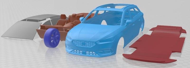 Seat Leon Sportstourer FR 2020 Printable Car