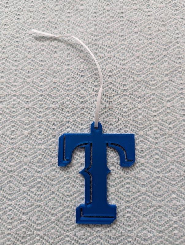 Texas Rangers Christmas Ornament