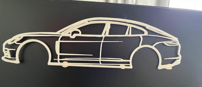 Silhouette Porsche Panamera Turbo S (frame)