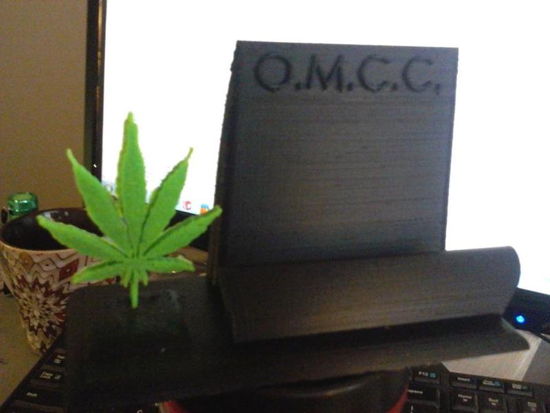 Oregon Medical Cannabis Clinic business card stand